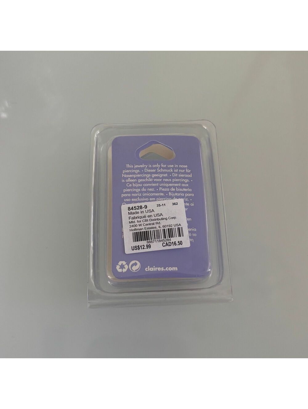 Claire’s 3-Pack Nose Rings - Picture 2 of 2
